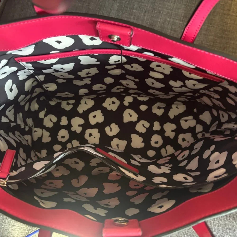 Auth NWOT Marc Jacobs Rare HOT PINK magenta  Sidekick Tote - Picture 9 of 14